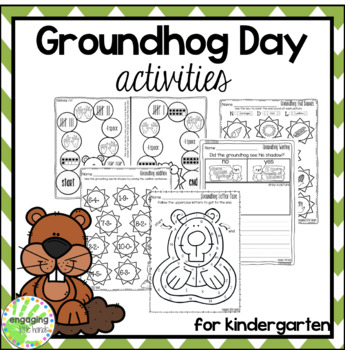 Preview of Groundhog Day Printable Activities for Kindergarten