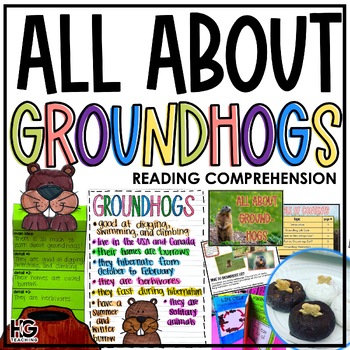 Preview of All About Groundhogs | Groundhog Day Reading Comprehension Activity and Craft
