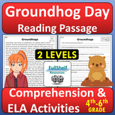 Groundhog Day Reading Comprehension Passage ELA Activities
