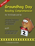 Groundhog Day Reading Comprehension for 3rd and Up