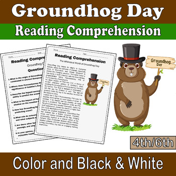 Preview of Groundhog Day Reading Comprehension for 4th/6th Grade