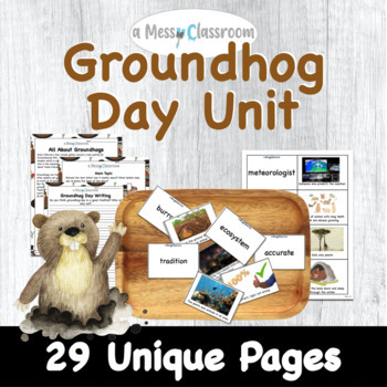 Preview of Groundhog Day Reading Unit with Groundhog Day Lesson