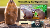 Groundhog Day & Science-NO PREP-20 GOOGLE SLIDES with WORKSHEET!