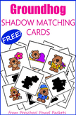 Groundhog Day Shadow Matching Cards