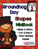 Groundhog Day Shapes Cut and Paste Mini Book