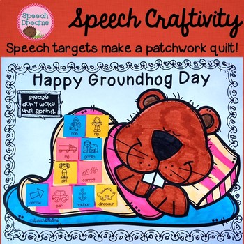Preview of Groundhog Day Speech Language Therapy Activity | Articulation Goals Wh Questions