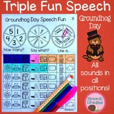 Groundhog Day Speech Therapy Activity
