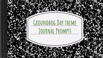 Preview of Groundhog Day Themed Journal Prompts