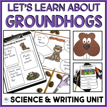 Preview of Groundhog Day Science Writing And Craft Activity Kindergarten 1st Grade 2nd