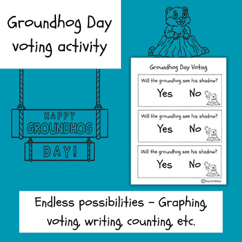 Preview of Groundhog Day Voting Activity (Great for all grades)