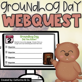 Preview of Groundhog Day WebQuest Activity | Research Reading Writing | February 2nd