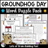 Groundhog Day Puzzle Fun Pack - Word Search, Cryptogram and More