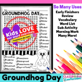 Groundhog Day Word Search Activity : Early Finishers : Mor