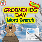 Groundhog Day Word Search Activity FREE