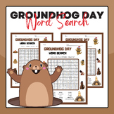 Groundhog Day Word Search Puzzles | Groundhog Day Activities