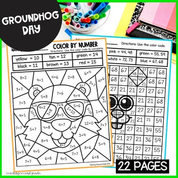 Groundhog Day Worksheets by Teaching Second Grade | TpT