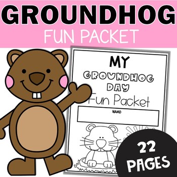 Preview of Groundhog Day Worksheets - 1st and 2nd Grade February Activities and Busy Work