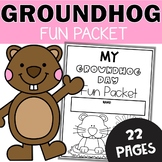 Groundhog Day Worksheets - 1st and 2nd Grade February Acti
