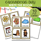 Groundhog Day Write the Room - Literacy Center - Writing Activity