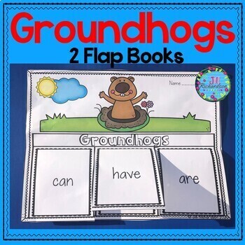 Preview of Groundhog Day Writing Flap Books! Activities for Kindergarten, First Grade & 2nd