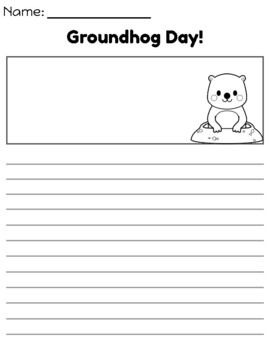 Groundhog Day Writing Paper By Mr B's Resources 