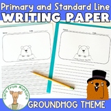 Groundhog Day Writing Paper with Standard and Primary Lines