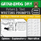 Groundhog Day Writing Prompts with Pictures (Opinion, Expl