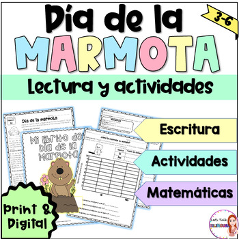 Preview of Groundhog Day reading comprehension in Spanish - Día de la marmota