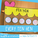 Ten Hen {Counting Off the Decade by Tens or Hundreds Craft}