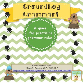Preview of Groundhog Grammar! {A game for practicing grammar rules}