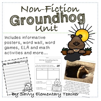 Preview of Non Fiction Groundhog Thematic Unit - Groundhog Day