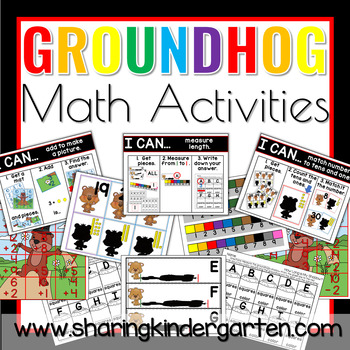 Groundhog Math Activities by Sharing Kindergarten | TpT