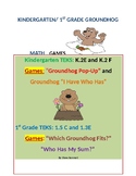Groundhog Math Activities for Kindergarten and 1st Grade