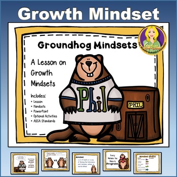 Preview of Groundhog Mindsets--lesson plan