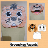 Groundhog Puppet Prediction Craft Paper Bag Template Activ