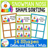 Shape Sorting Mats: Snowman Nose