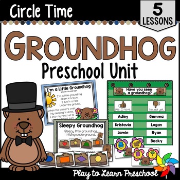 Preview of Groundhog Unit | Lesson Plans - Activities for Preschool Pre-K