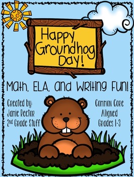 Preview of Groundhog Unit | Math, ELA, and Writing Activities including a PowerPoint
