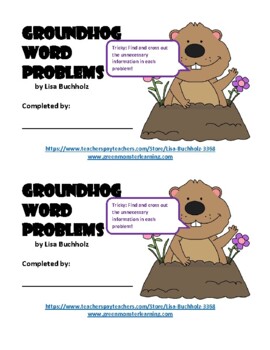 Preview of Groundhog Word Problems