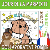 Groundhog day French Collaborative Posters coloring pages 