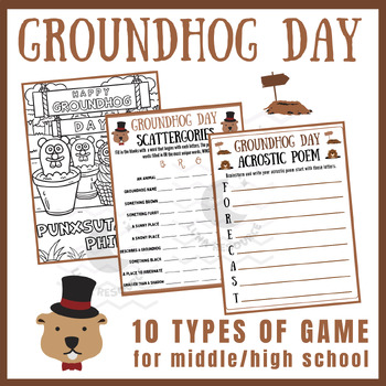 Preview of Groundhog day fun independent reading Activities Unit Sub Plans Early finishers