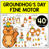 Groundhog's Day Fine Motor Activities Preschool and Toddler