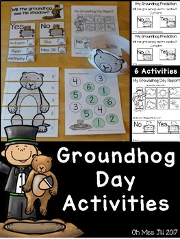 Preview of Groundhog’s Day FREE Printable Activities