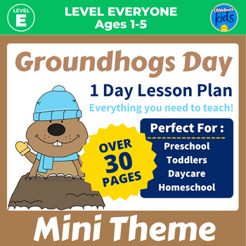 Preview of Groundhog Day Activities | Lesson Plans For Daycare, Toddlers and Preschool