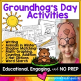 Groundhogs Day Activities : Hat / Headband . Math . Scienc