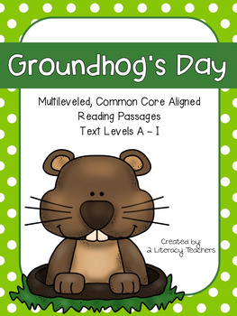 Preview of Groundhog's Day!: CCSS Aligned Leveled Reading Passages and Activities