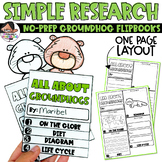 Groundhogs Research for Littles | No-Prep Flipbook