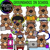 Groundhogs at School {Creative Clips Clipart}