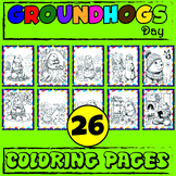 Groundhogs day coloring pages