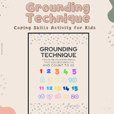 Grounding Technique Worksheet | Coping Skills Activity for Kids